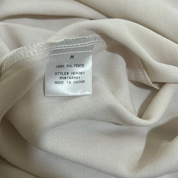 STELEN SEMI SHEER DRESS SIZE M TAN SLEEVELESS NEW - Picture 9 of 10